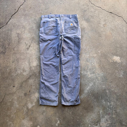 Carhartt Grey Carpenter Pants w/ Crotch Rip [34 x 32]