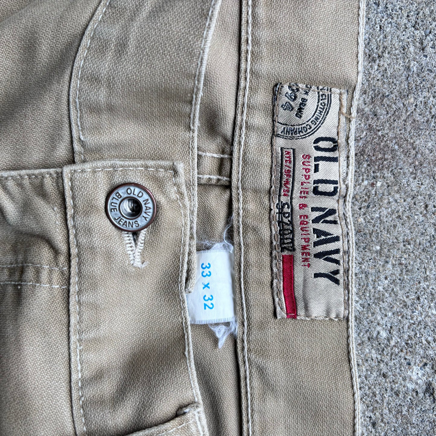 Vintage Old Navy 'Supplied and Equipment' Tag Smooth Carpenter Pants [33 x 32]