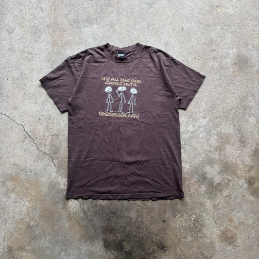 Vintage Hybrid Brown Graphic T-shirt [Large]