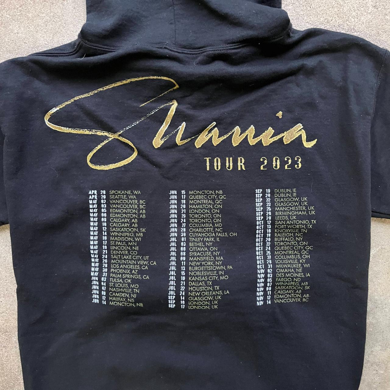 2023 Shania Twain Tour Merch Zip Up Sweatshirt