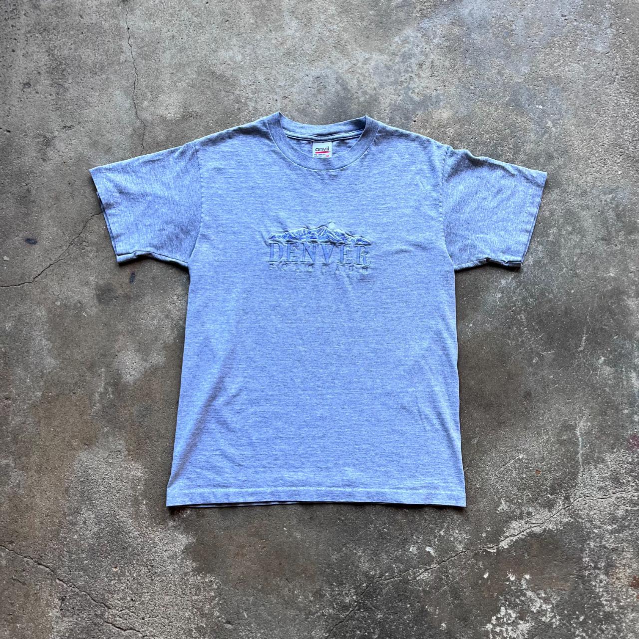 Vintage 90s 'Denver' Stitched T-shirt [Medium]