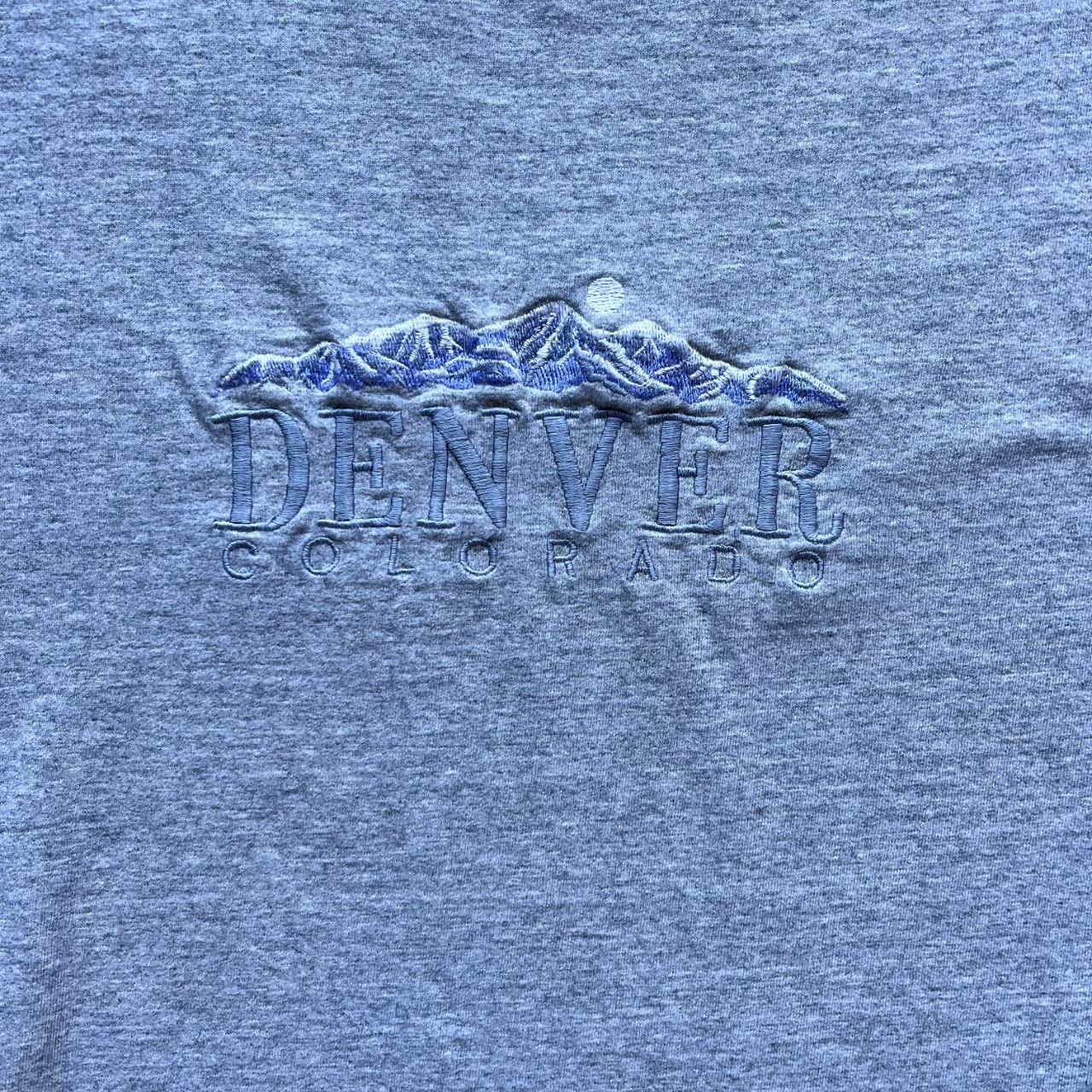 Vintage 90s 'Denver' Stitched T-shirt [Medium]